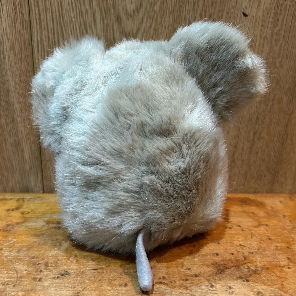 Swibco #6618 PUFFKINS Plush Murphy Gray Mouse Pink Ears DOB 5-1-97 Bean Bag Tags